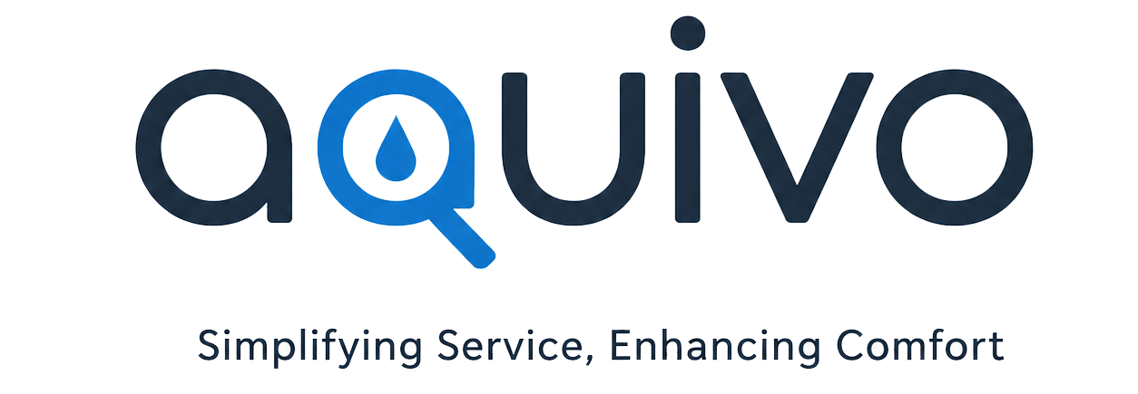 aquivo simplifying service, enhancing comfort logo